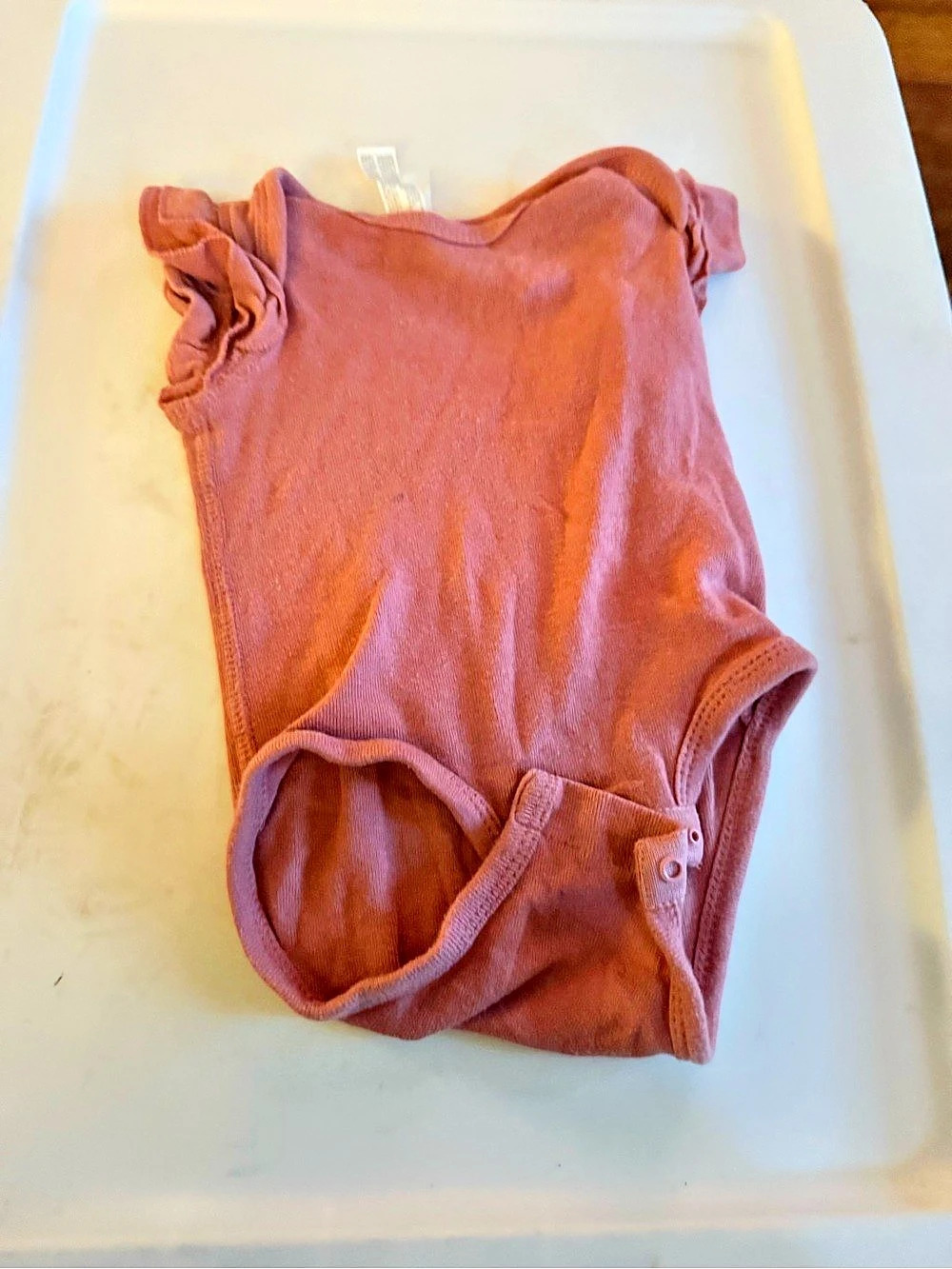 Flutter Sleeve Bodysuit Pink
